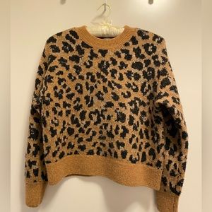 FRAME leopard print sweater